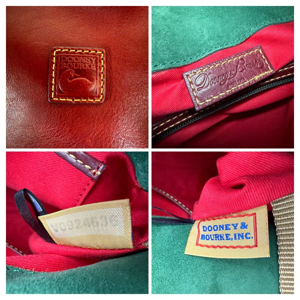 Dooney & Bourke Florentine Leather Zip Hobo Bordeaux  Medium Shoulder Bag - Picture 11 of 14